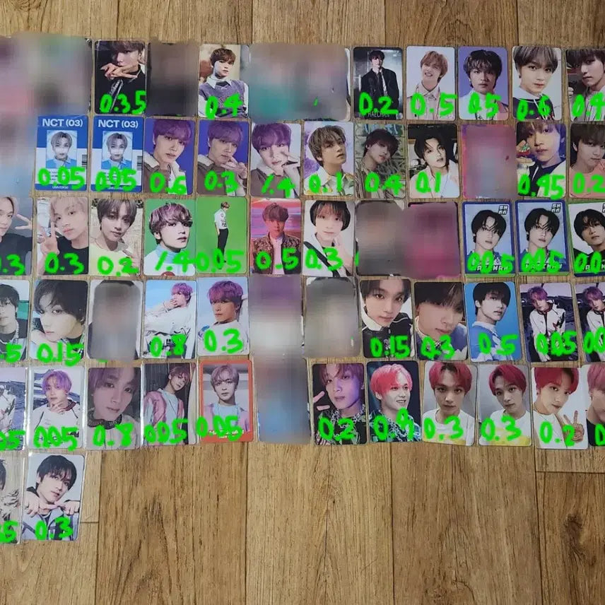 nct 엔시티 드림 일이칠 해찬 포카 양도 분철 마크제노정우도영재현태용