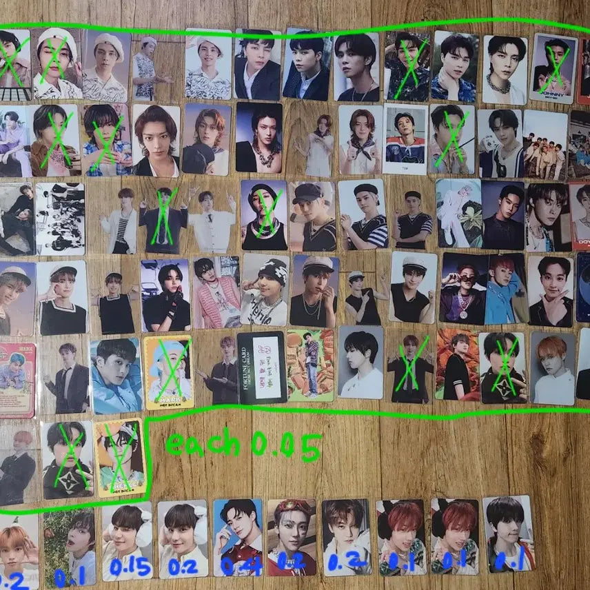 nct 엔시티 드림 일이칠 해찬 포카 양도 분철 마크제노정우도영재현태용