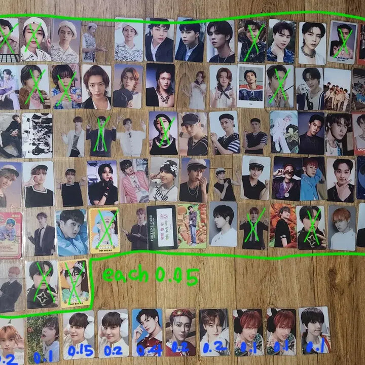 nct 엔시티 드림 일이칠 해찬 포카 양도 분철 마크제노정우도영재현태용