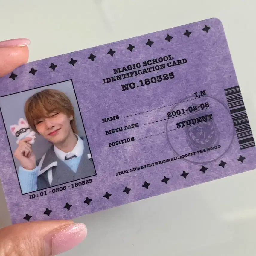 BUNJANG] Stray Kids Magic School ID Card (I.N) / 스키즈 매직스쿨