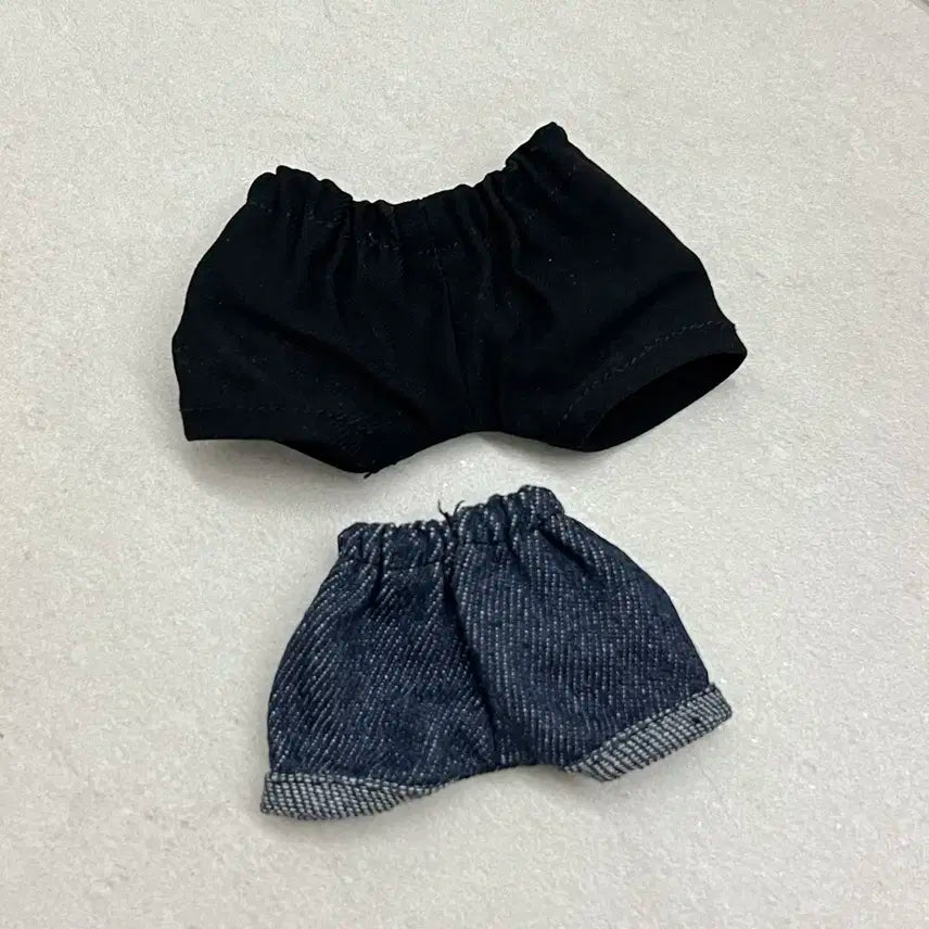10cm 20cm 인형옷 바지 블랙 청