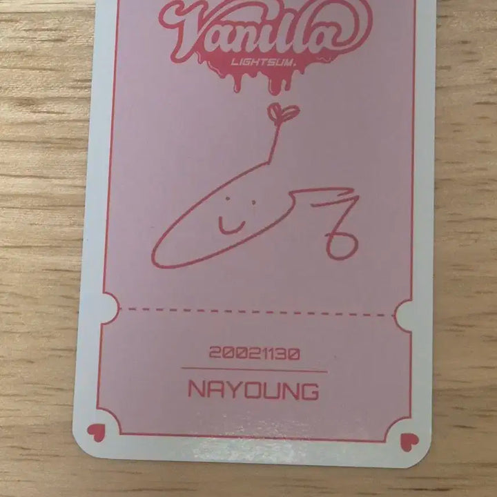 라잇썸 나영 바닐라 포카 포토카드