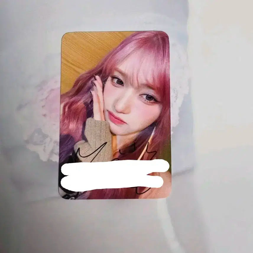 당첨인증o)아이브 이서 엠파시 위드뮤 싸포 싸인 포카