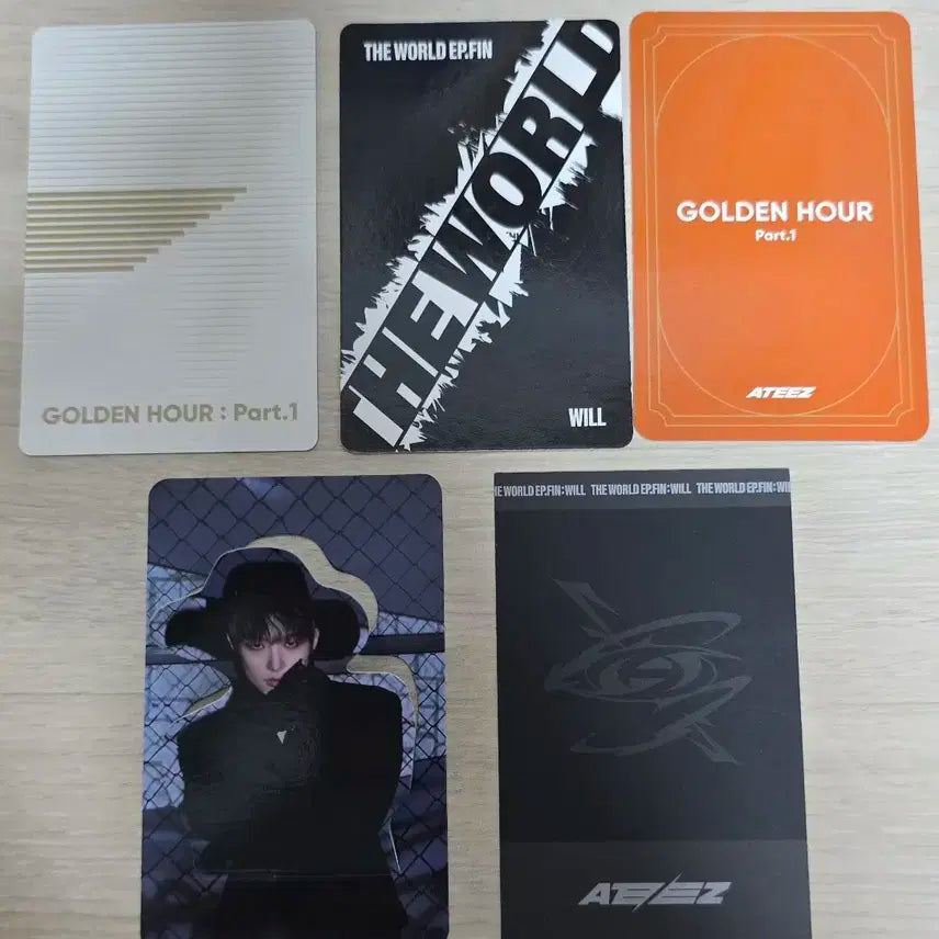 에이티즈 민기 포카 5장 일괄