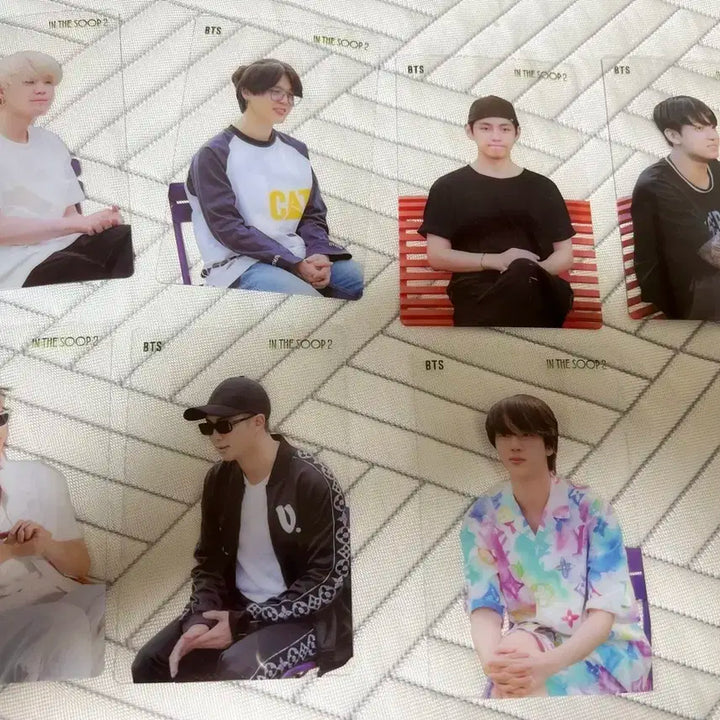 방탄 인더숲 투명 포카 일괄