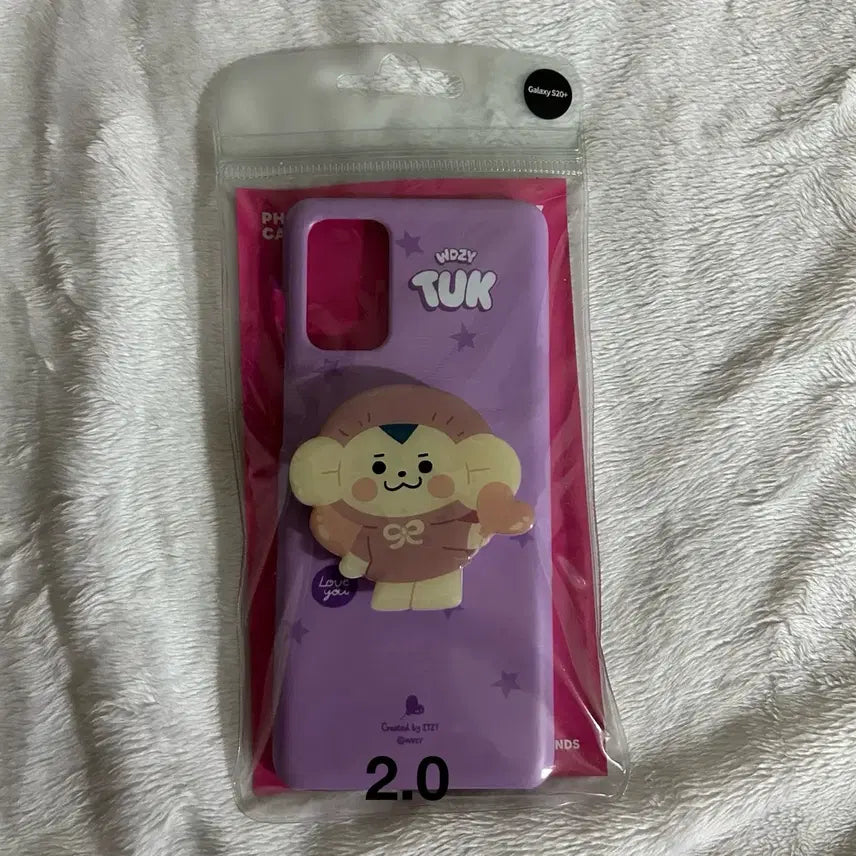 있지 라인프렌즈 윗지 툭이 갤럭시 S20+ 휴대폰 케이스