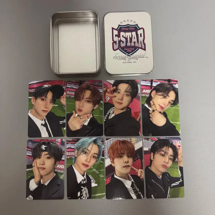 스트레이키즈 돔투어 5star 스테이존 틴케이스 포카 일괄