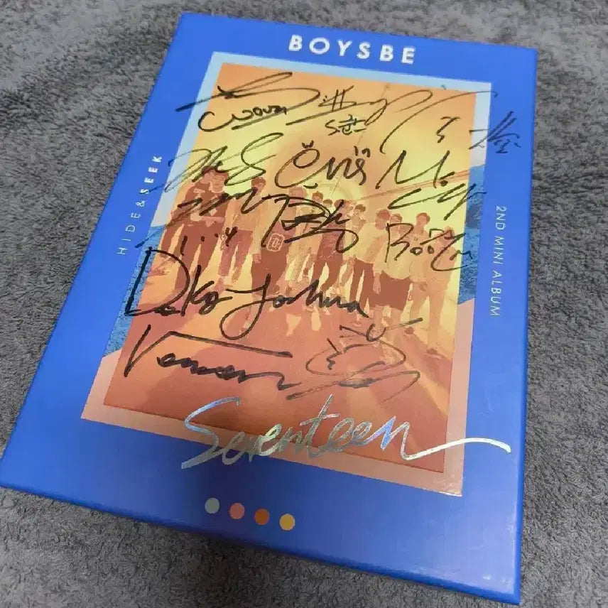 세븐틴 친필사인 앨범 boys be (포카 정한)