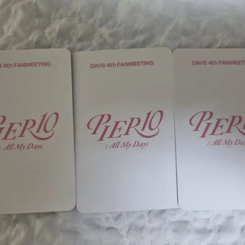 (일괄)데이식스 막첫 팬미팅 입장포카