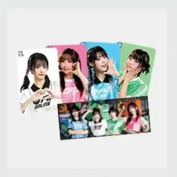 QWER 한정판 장패드+포토카드