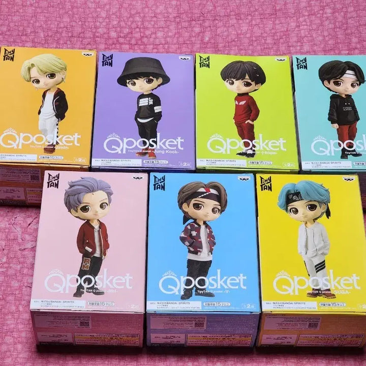 방탄 TinyTAN 큐포스켓 Qposket 피규어 풀세트