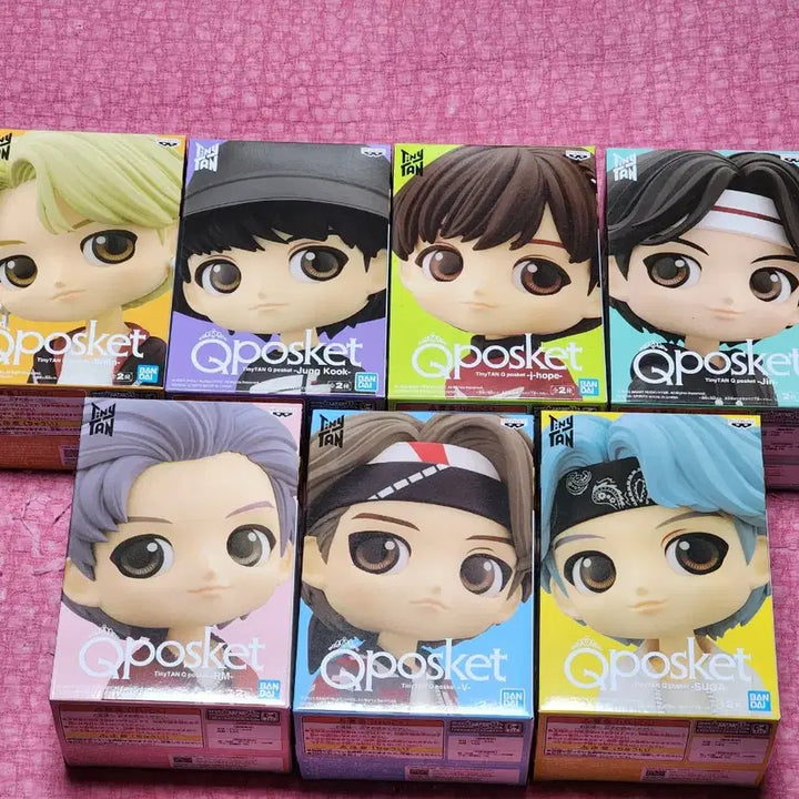 방탄 TinyTAN 큐포스켓 Qposket 피규어 풀세트