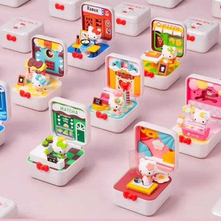 헬로키티 푸드타운 팝마트 피규어
