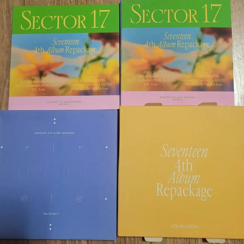 세븐틴 섹터17 앨범, 컴팩트(캐럿반) 개봉 앨범