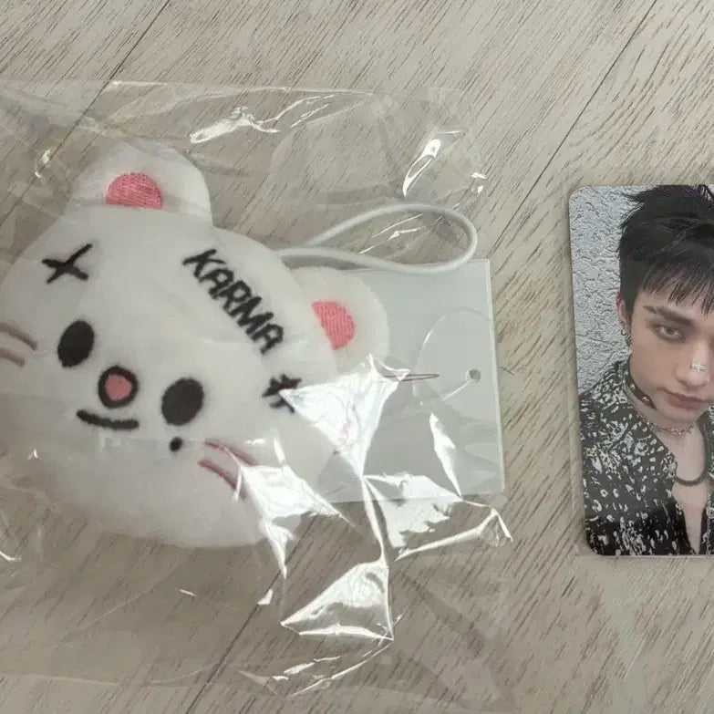 스트레이키즈 스키주 네임택 지니렛+현진 포카 미개봉