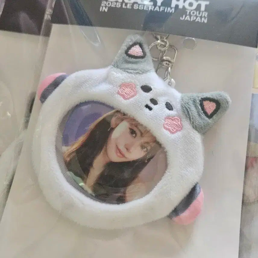 르세라핌 사쿠라 사꾸꾸 캔뱃지 키링