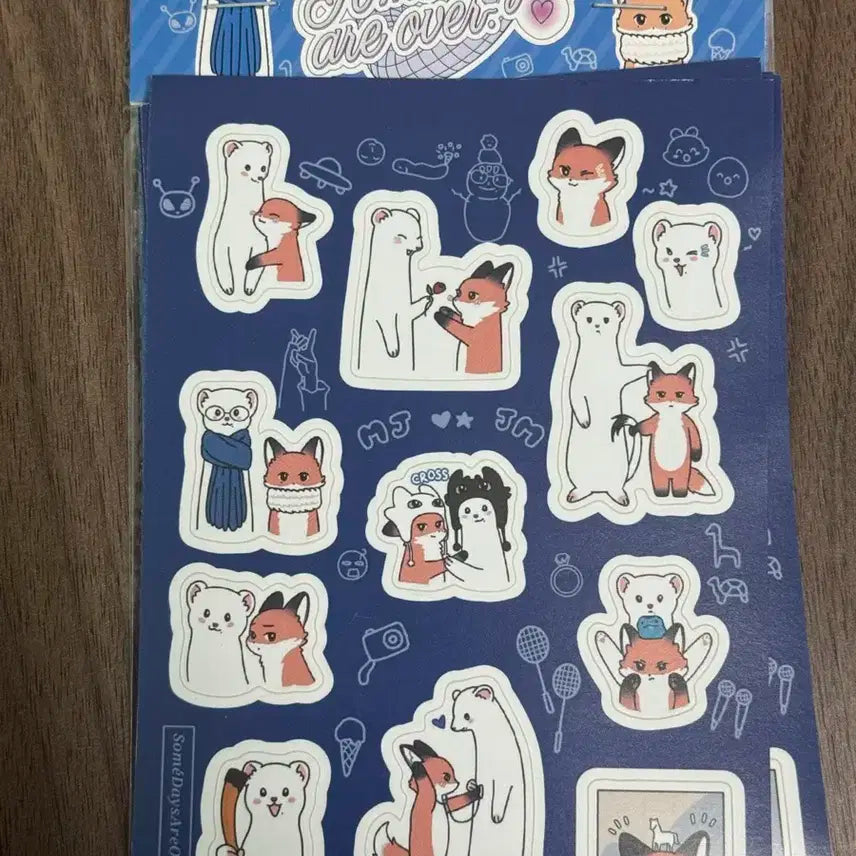 썸은이만하면충분했다 칼윈 지민정 카페 특전 스티커