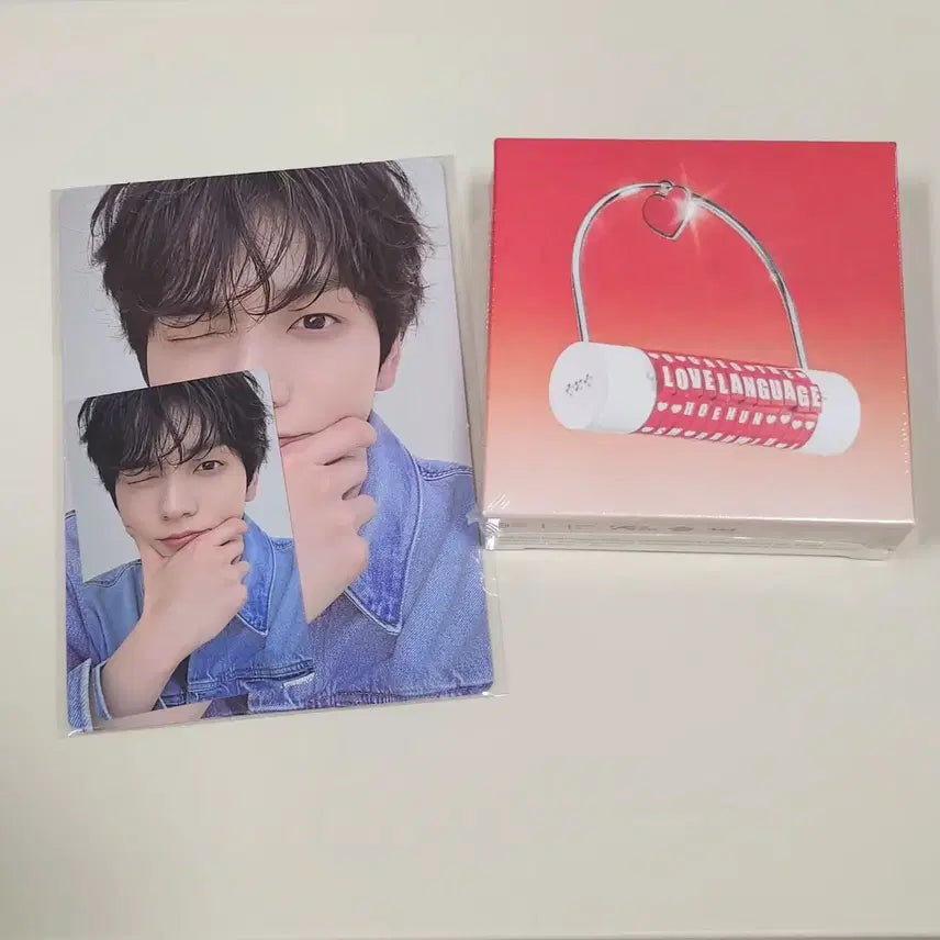 미개봉)  러브랭귀지 앨범 수빈 특전 포카 포함 뿔바투 투바투