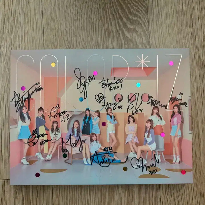 아이즈원 라비앙로즈 친필싸인CD 비매 품