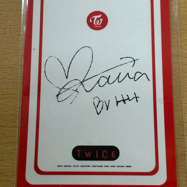 트와이스 사나 포토카드