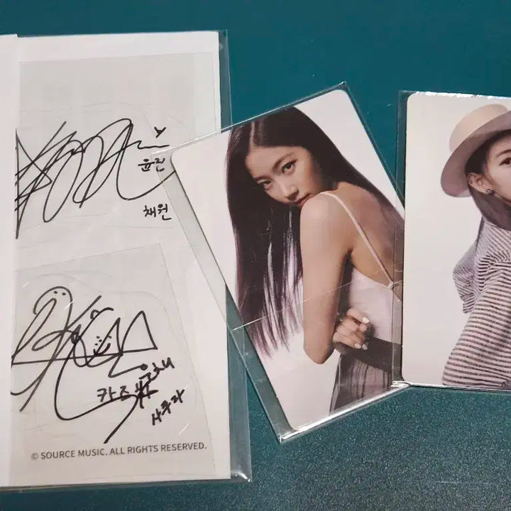 르세라핌 피어리스 MD 멤버 싸인 스티커 5명 + 덤