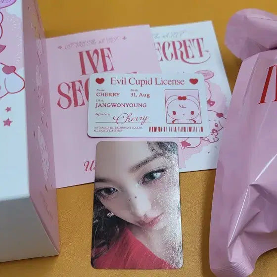 아이브 인형키링 원영포카+원영키링(체리)