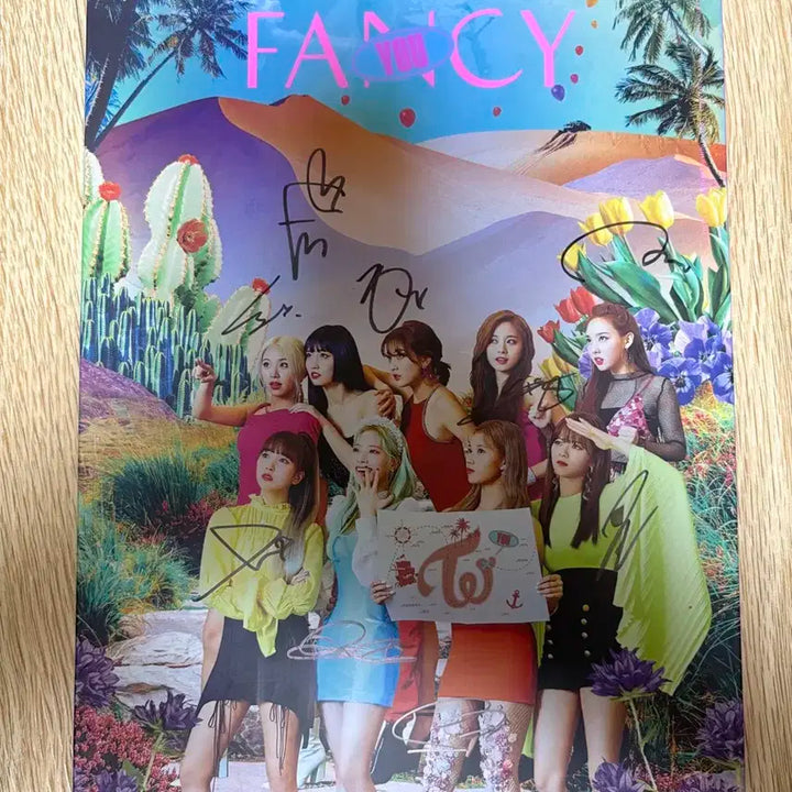 트와이스 Fancy 친필 사인 앨범 CD 비매 품