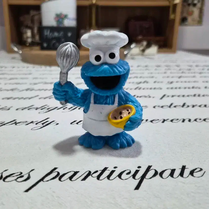 쿠키 몬스터 요리사 피규어