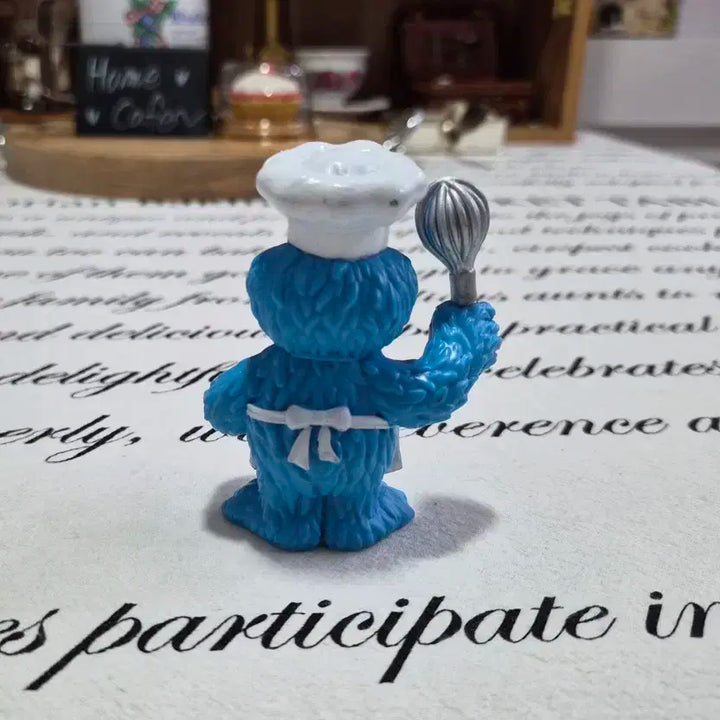 쿠키 몬스터 요리사 피규어