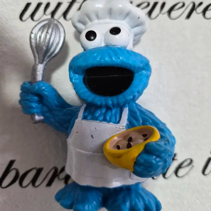 쿠키 몬스터 요리사 피규어