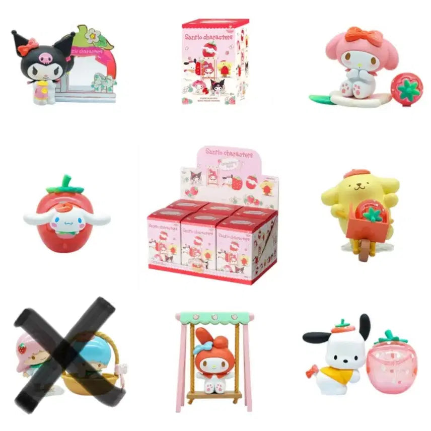 미니소 산리오 스트로베리 피규어