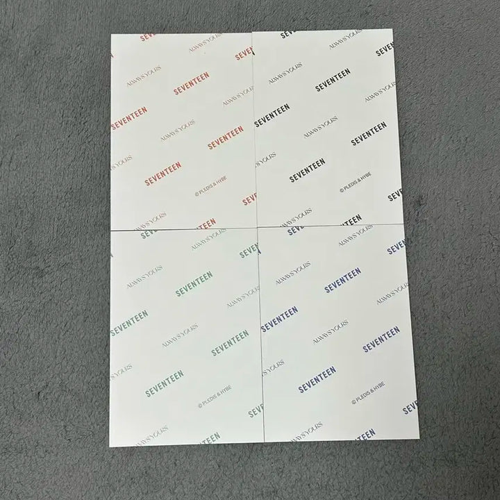 세븐틴 정한 일본 always yours 특전 포카 엽서