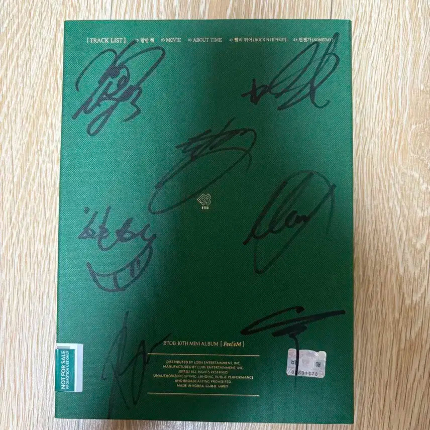 비투비 Feel'eM 앨범 친필싸인 비매 품