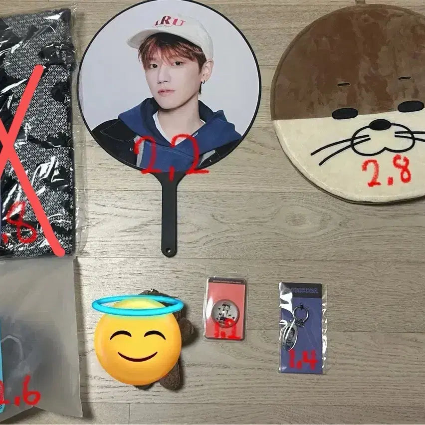 보넥도 쁘넥도 한탯풍 달링이 우치와 응원봉 커버 키링 보이넥스트도어