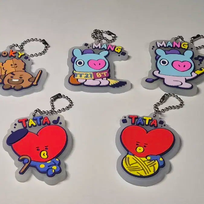 BT21 가챠 키링 | 슈키, 망이, 타타