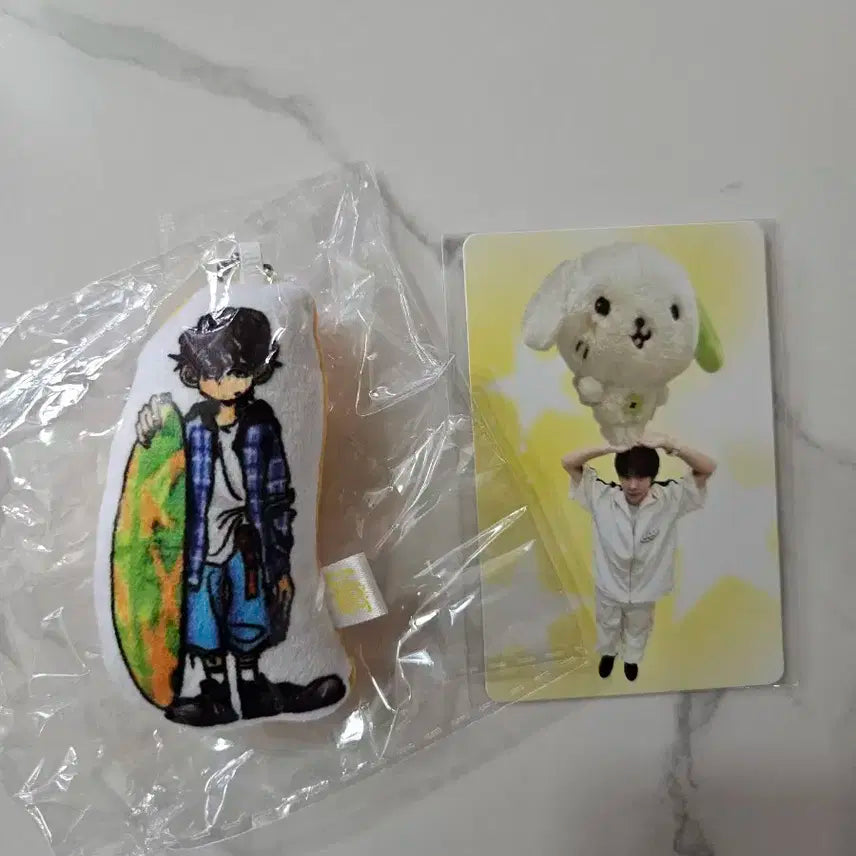 엔시티 위시 팝업 료 미니쿠션키링+SNS포카 양도 컬러 팝업