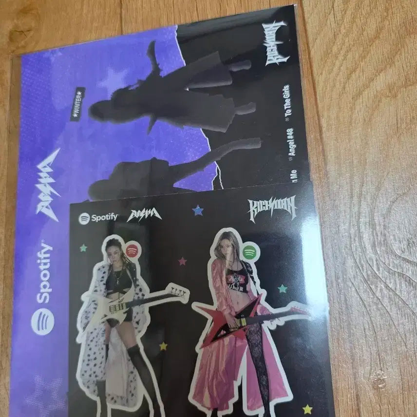 에스파 리치맨 팝업 지젤 윈터 스티커 팝니다