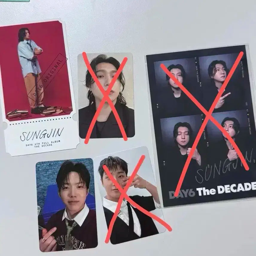 DAY6 The Decade 포토카드/티켓/4컷