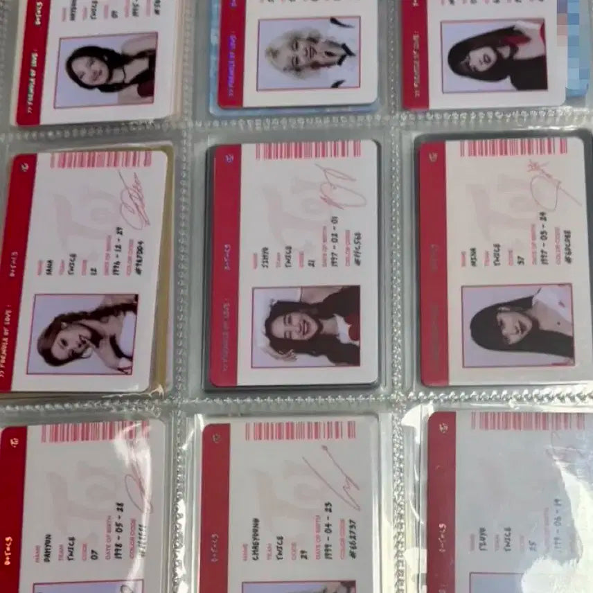 트와이스 사이언티스트 id카드 포카 세트 일괄