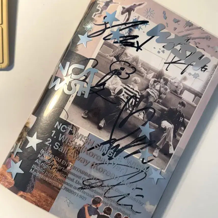 엔시티위시 친필싸인앨범 wish데뷔엘범