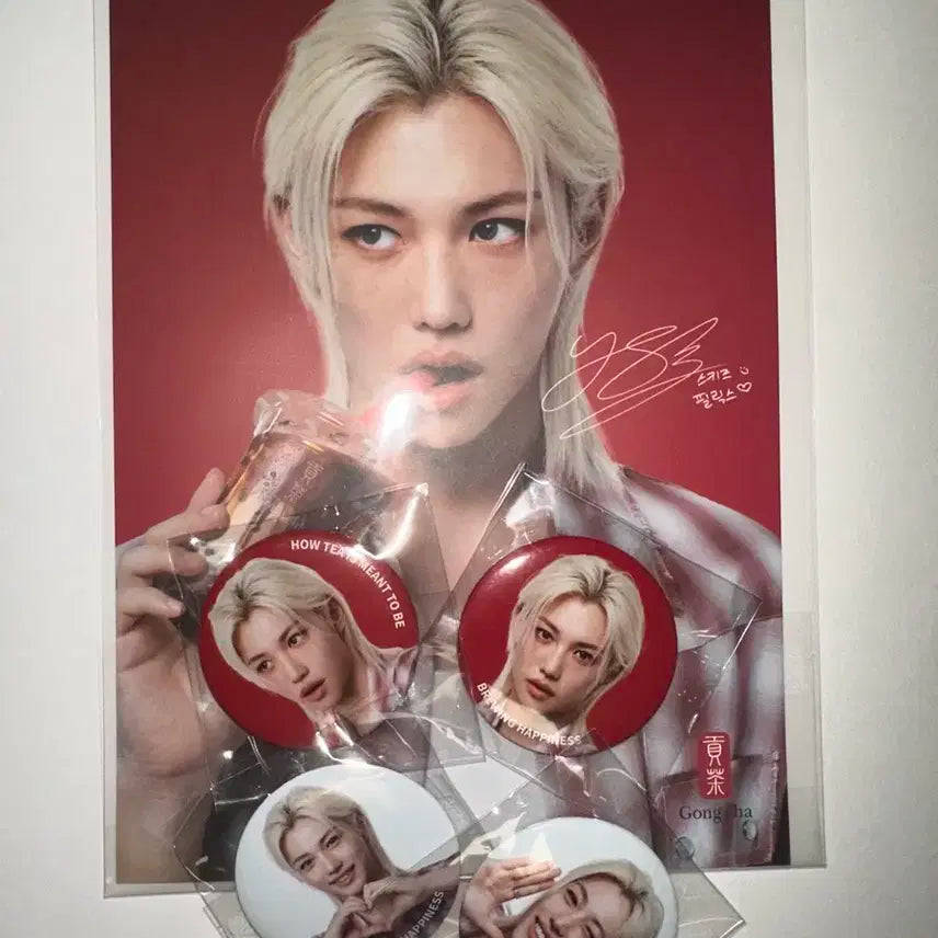 스키즈 필릭스 공차 포스터 + 뱃지 세트