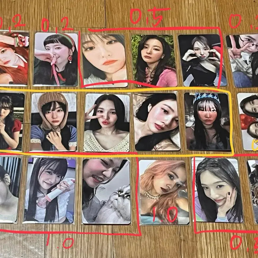 레드벨벳 포카 팔아용 일괄 환영