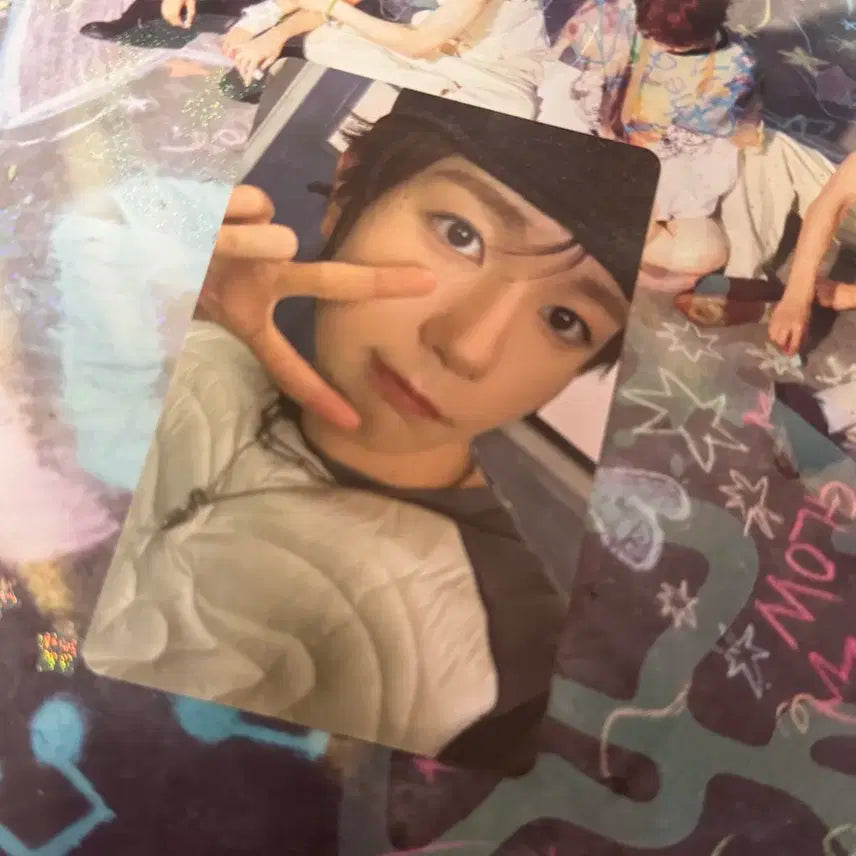 엔시티위시 컬러 쥬얼 개인반 료 포카