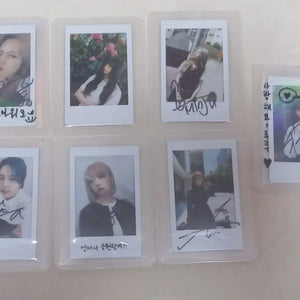 7장 일괄 polaroid gwsn 공원소녀 친필 싸인 폴라로이드