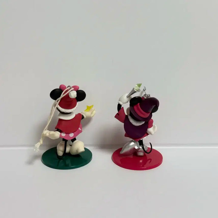 디즈니 미니마우스 크리스마스 오너먼트 피규어 2개