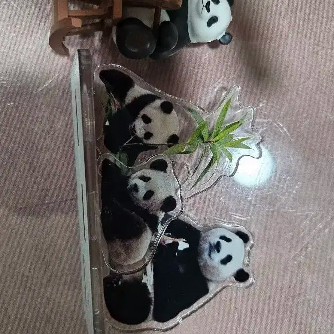 푸바오 피규어+루이 후이 아크릴 일괄