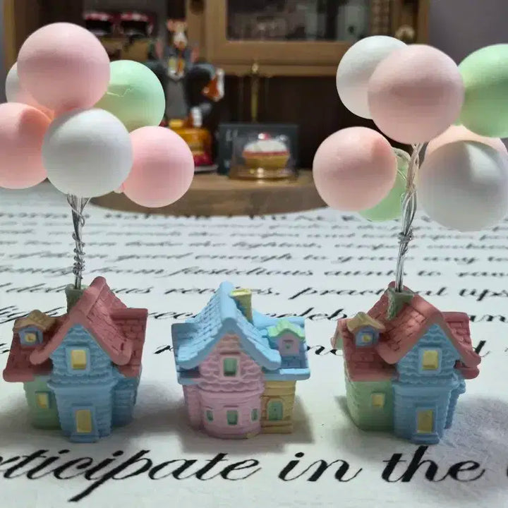 풍선집 미니어처 피규어 세트