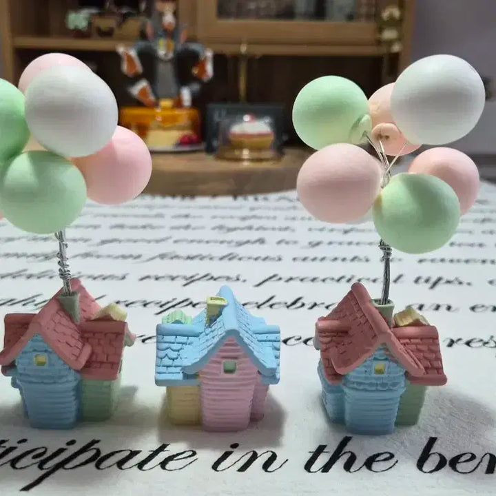 풍선집 미니어처 피규어 세트