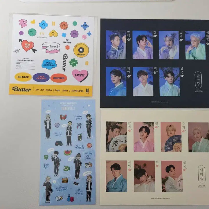 방탄소년단 bts 포카/증사/스티커/포스터 일괄
