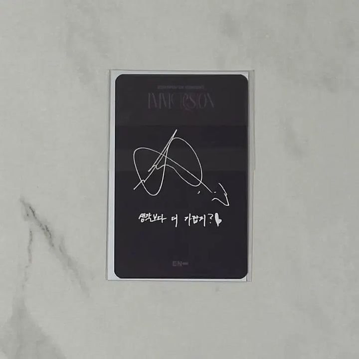 (미개봉)엔하이픈 이머전 VR콘서트 2차 특전 니키 일반 포카